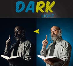 PS动作－相片暗光处理：Dark Light Photoshop Action